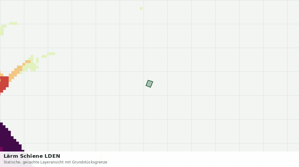 Statische Kartenansicht: Lärm Schiene LDEN