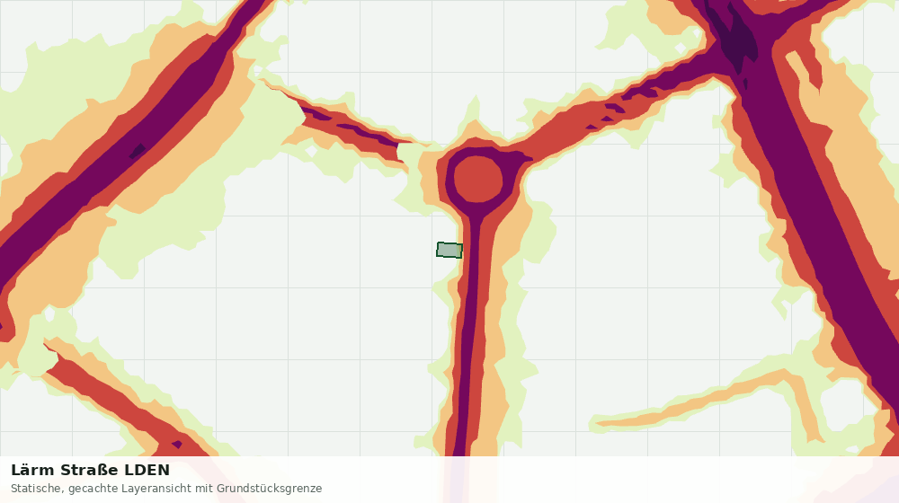 Statische Kartenansicht: Lärm Straße LDEN