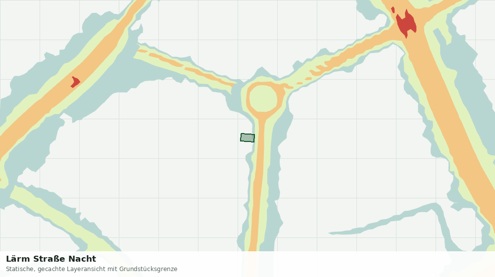 Statische Kartenansicht: Lärm Straße Nacht
