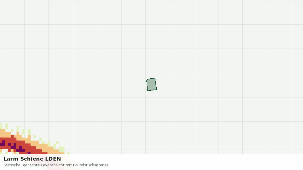 Statische Kartenansicht: Lärm Schiene LDEN