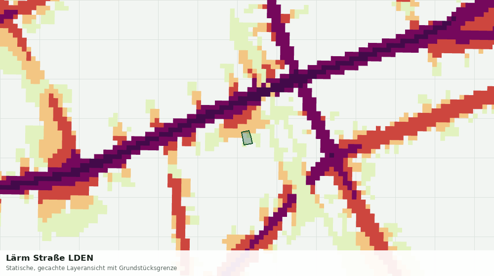Statische Kartenansicht: Lärm Straße LDEN