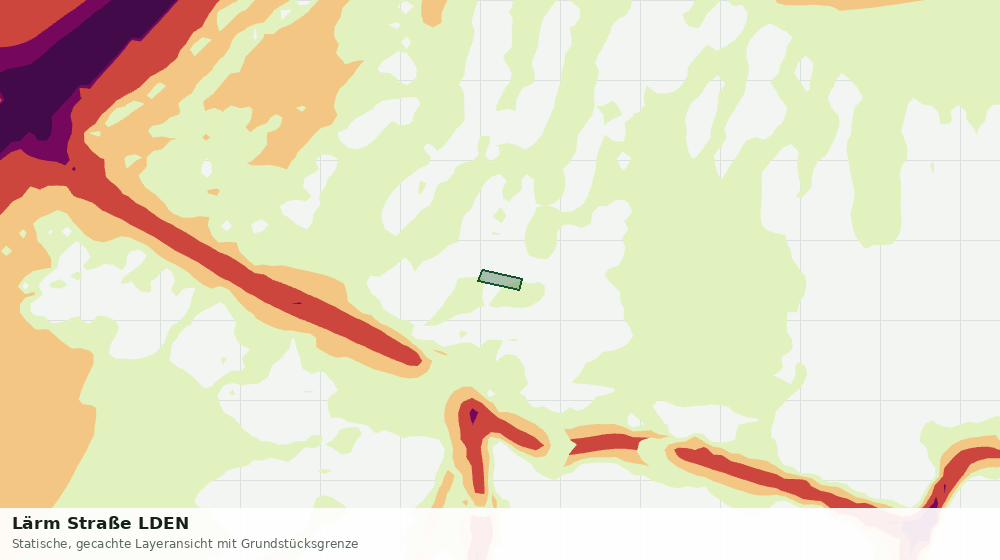 Statische Kartenansicht: Lärm Straße LDEN