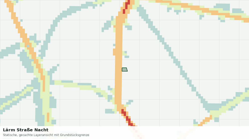 Statische Kartenansicht: Lärm Straße Nacht