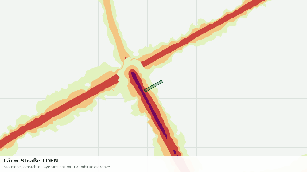 Statische Kartenansicht: Lärm Straße LDEN