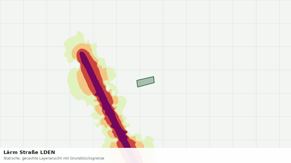 Statische Kartenansicht: Lärm Straße LDEN