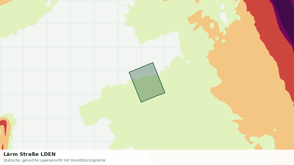 Statische Kartenansicht: Lärm Straße LDEN