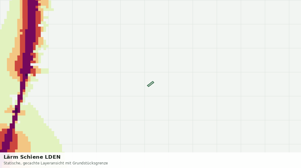 Statische Kartenansicht: Lärm Schiene LDEN