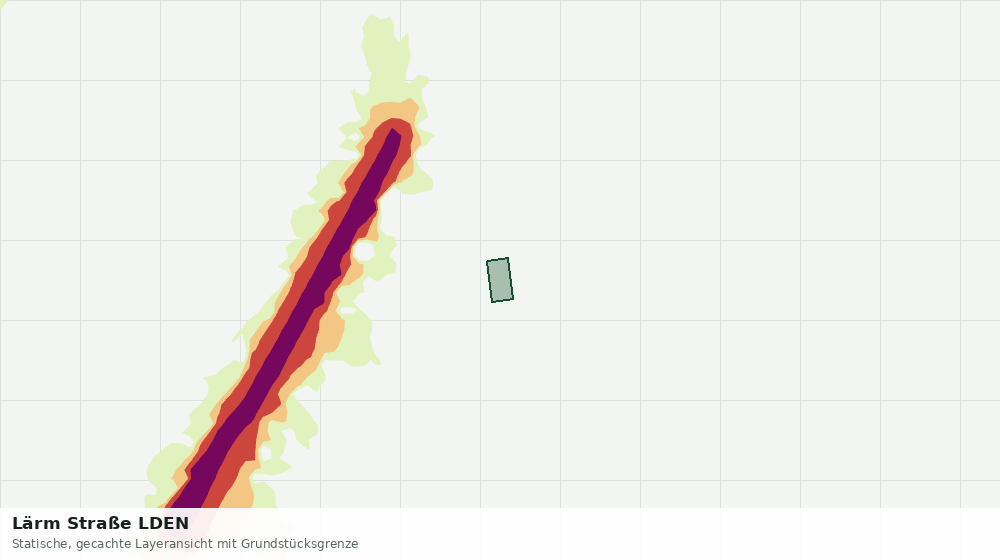 Statische Kartenansicht: Lärm Straße LDEN