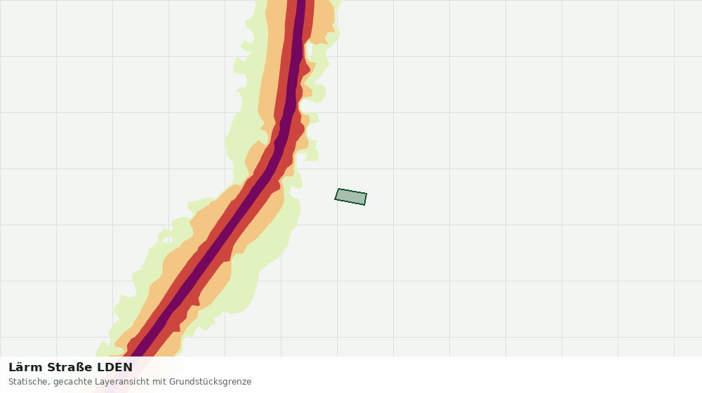 Statische Kartenansicht: Lärm Straße LDEN