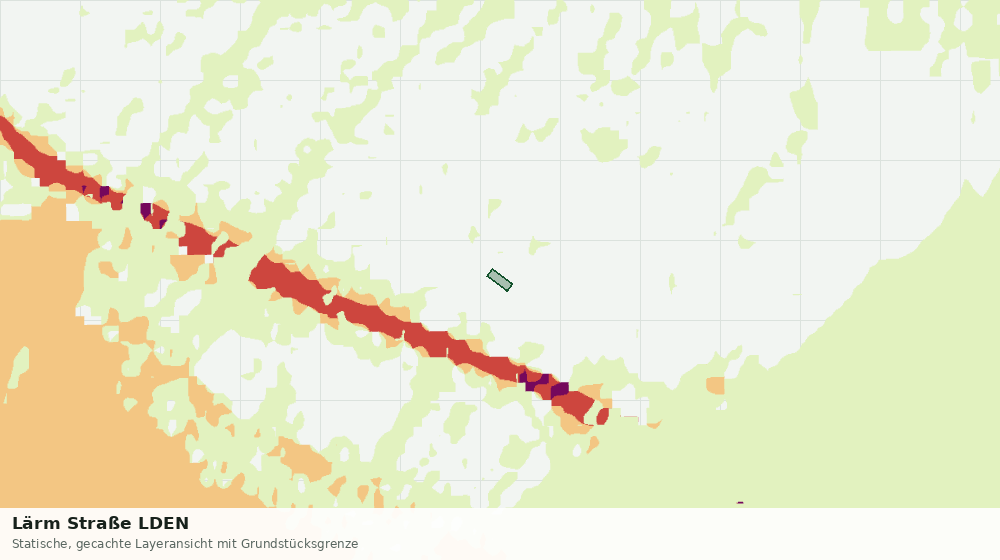 Statische Kartenansicht: Lärm Straße LDEN