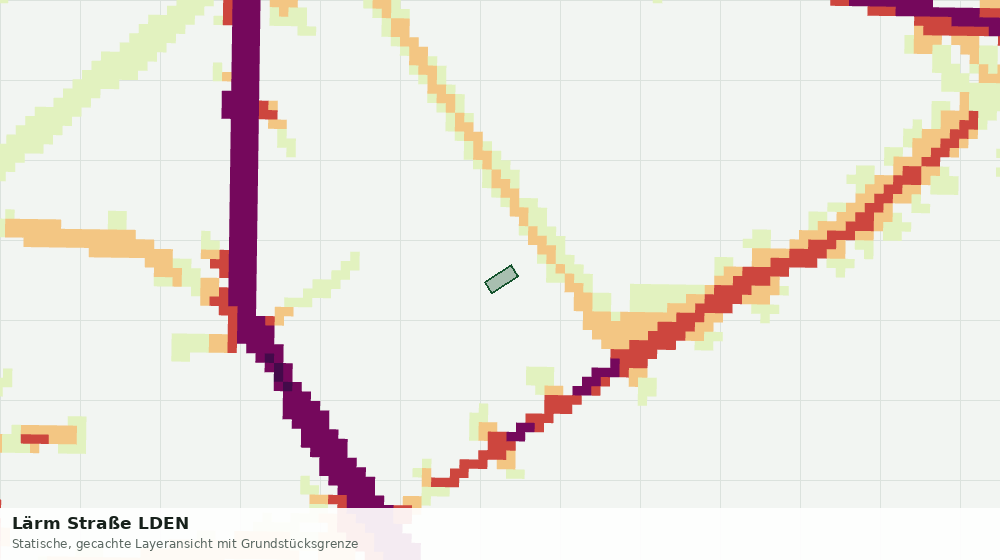 Statische Kartenansicht: Lärm Straße LDEN