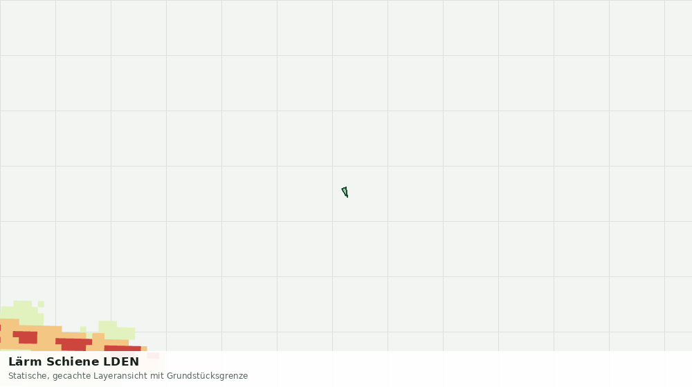 Statische Kartenansicht: Lärm Schiene LDEN