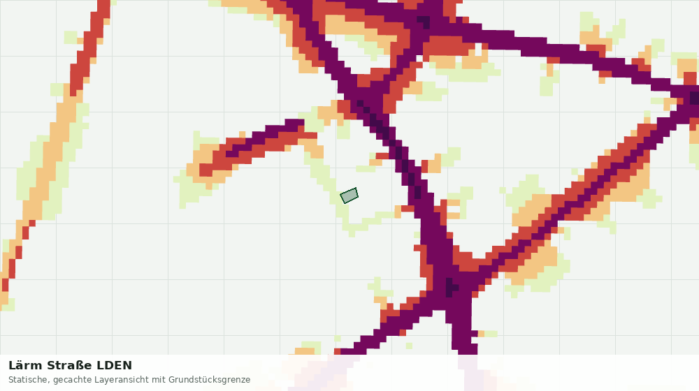 Statische Kartenansicht: Lärm Straße LDEN
