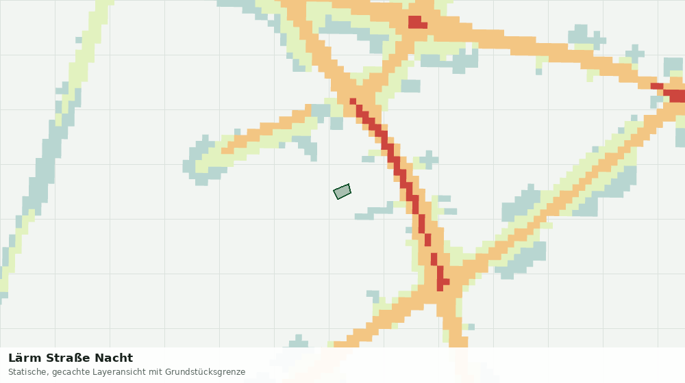 Statische Kartenansicht: Lärm Straße Nacht