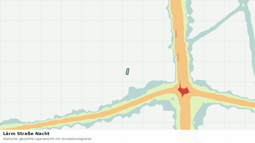Statische Kartenansicht: Lärm Straße Nacht