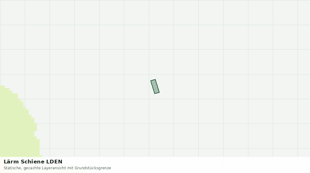 Statische Kartenansicht: Lärm Schiene LDEN