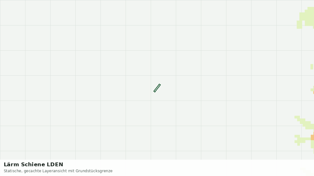 Statische Kartenansicht: Lärm Schiene LDEN