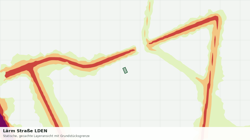 Statische Kartenansicht: Lärm Straße LDEN