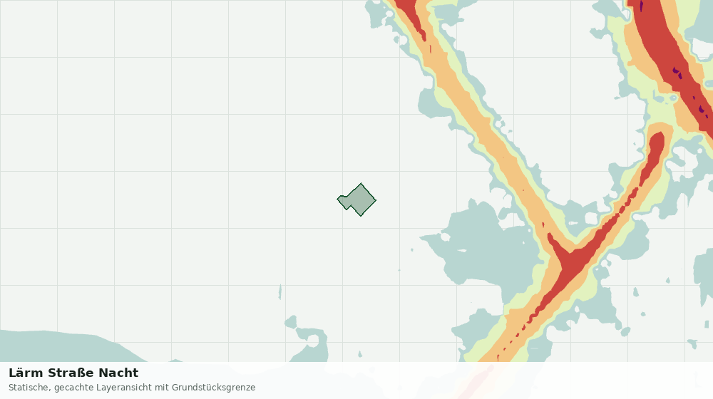 Statische Kartenansicht: Lärm Straße Nacht