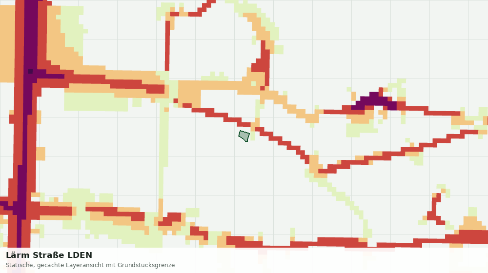Statische Kartenansicht: Lärm Straße LDEN
