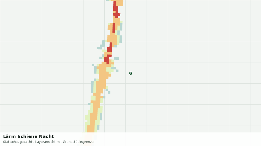 Statische Kartenansicht: Lärm Schiene Nacht