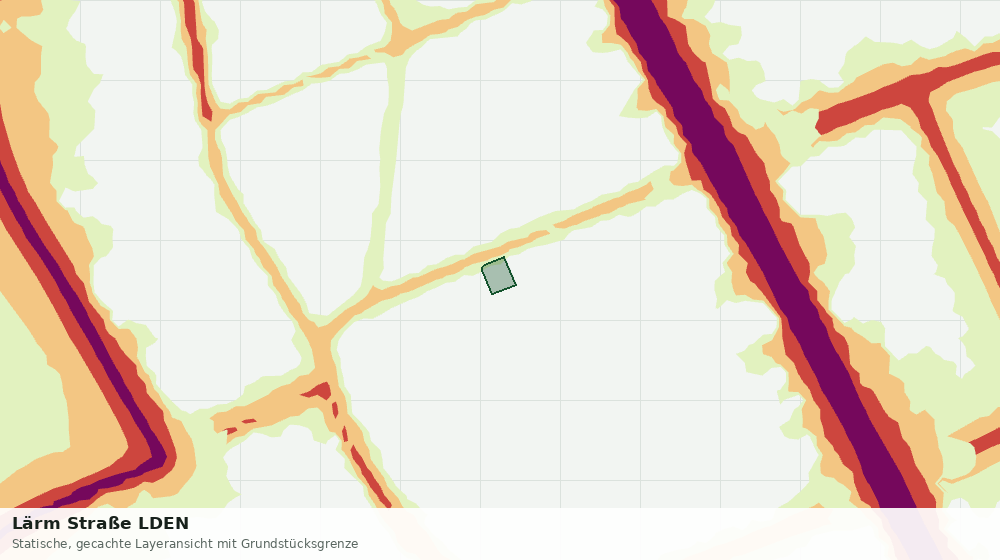 Statische Kartenansicht: Lärm Straße LDEN