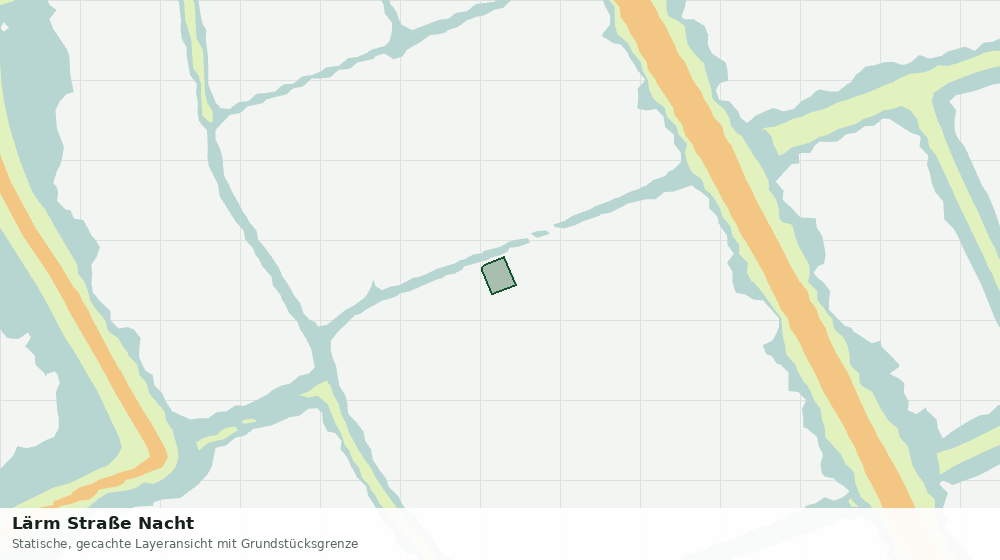Statische Kartenansicht: Lärm Straße Nacht