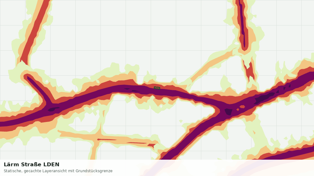 Statische Kartenansicht: Lärm Straße LDEN
