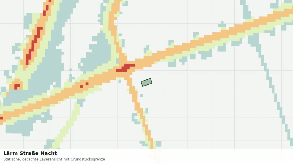 Statische Kartenansicht: Lärm Straße Nacht