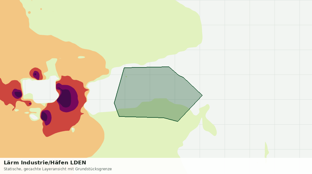 Statische Kartenansicht: Lärm Industrie/Häfen LDEN