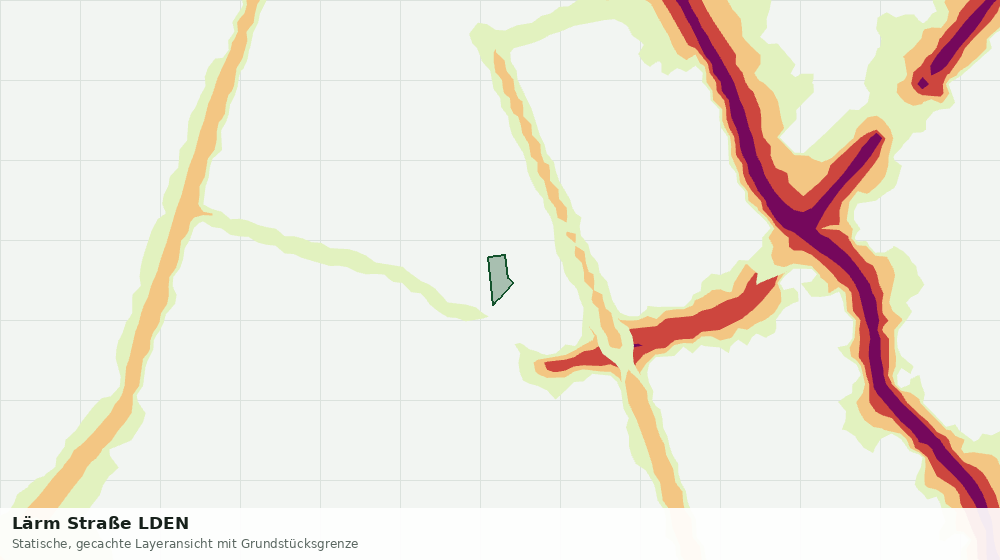 Statische Kartenansicht: Lärm Straße LDEN