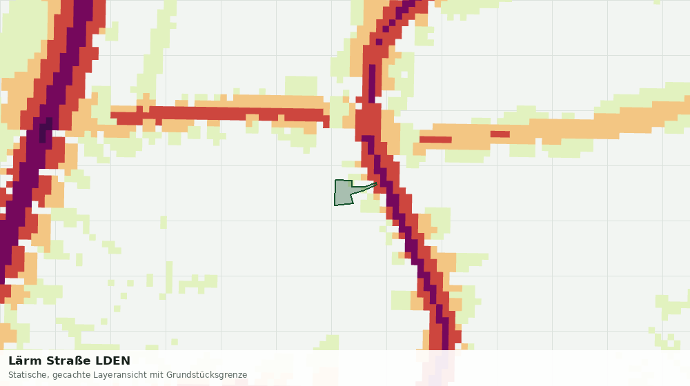 Statische Kartenansicht: Lärm Straße LDEN