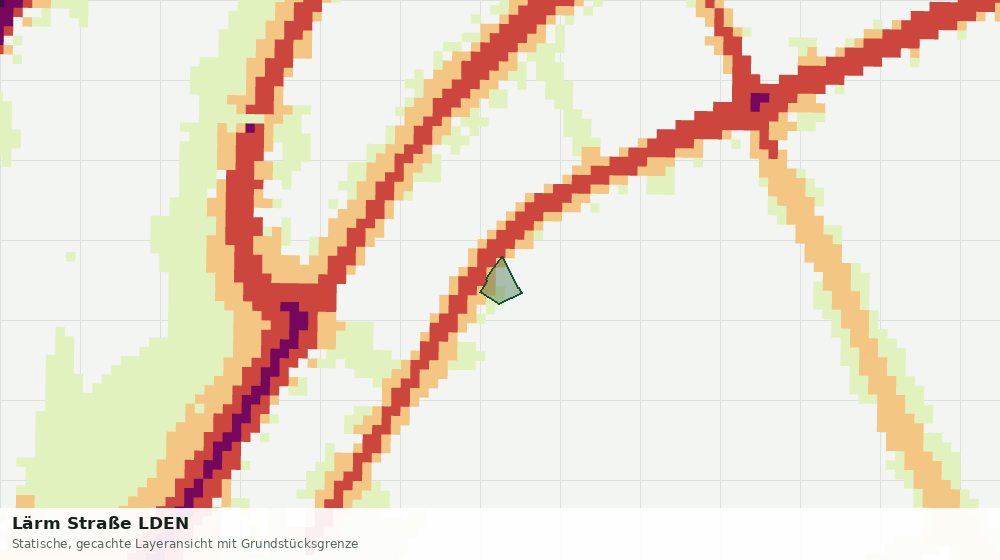 Statische Kartenansicht: Lärm Straße LDEN