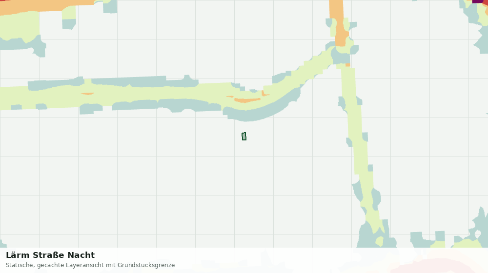 Statische Kartenansicht: Lärm Straße Nacht