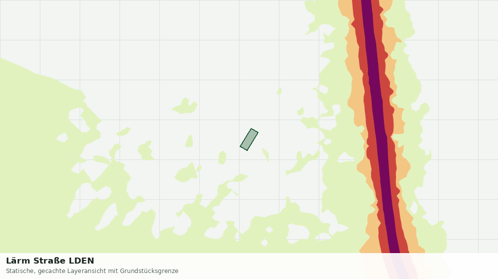 Statische Kartenansicht: Lärm Straße LDEN