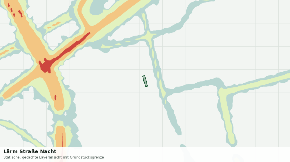 Statische Kartenansicht: Lärm Straße Nacht