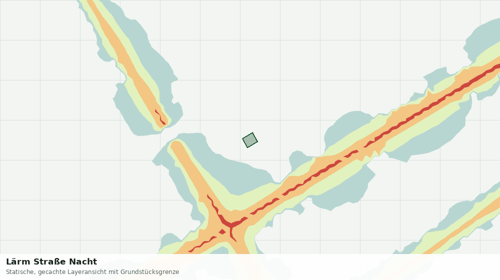 Statische Kartenansicht: Lärm Straße Nacht