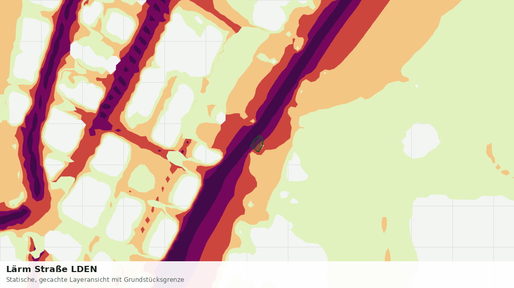 Statische Kartenansicht: Lärm Straße LDEN