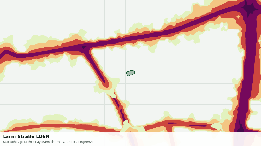 Statische Kartenansicht: Lärm Straße LDEN