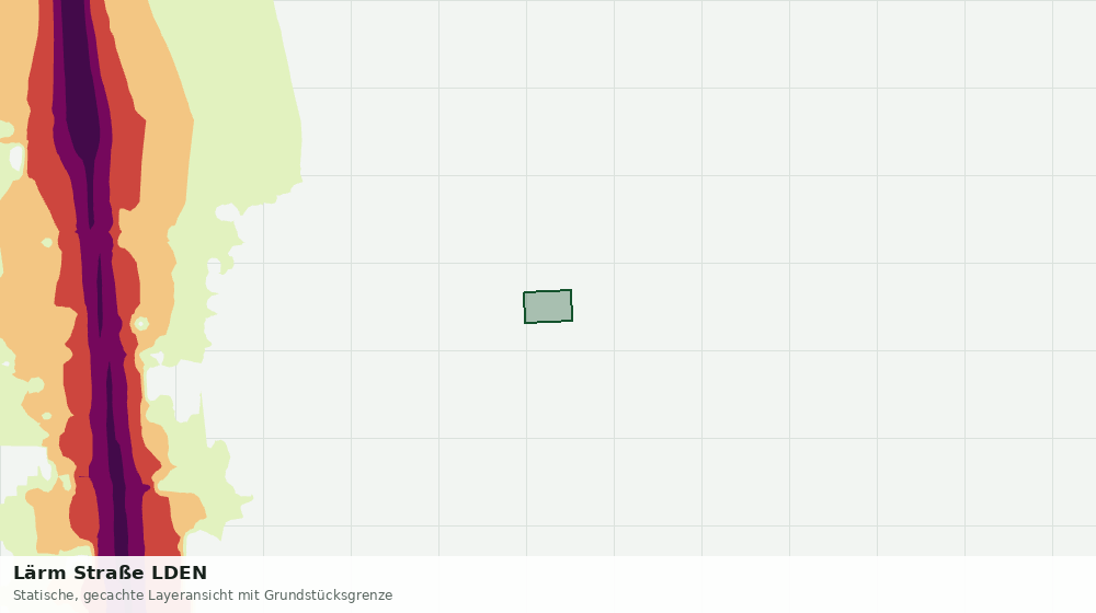 Statische Kartenansicht: Lärm Straße LDEN