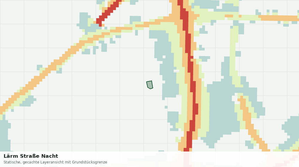 Statische Kartenansicht: Lärm Straße Nacht