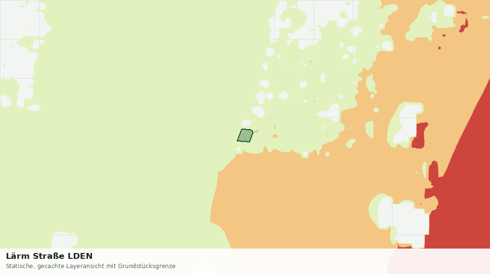 Statische Kartenansicht: Lärm Straße LDEN