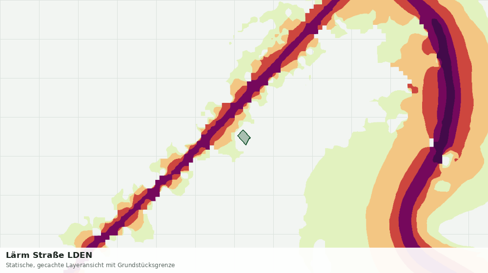 Statische Kartenansicht: Lärm Straße LDEN
