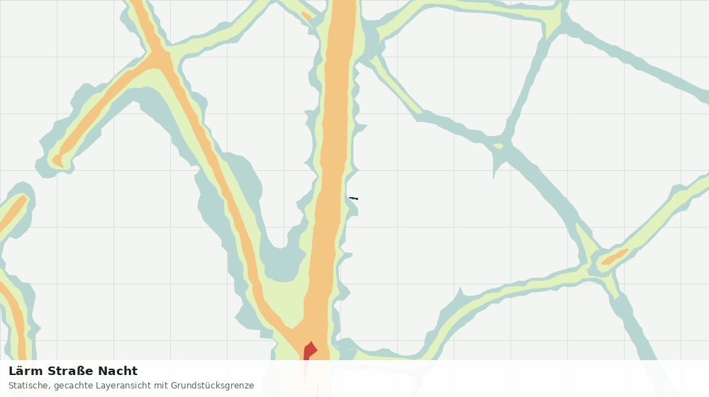 Statische Kartenansicht: Lärm Straße Nacht