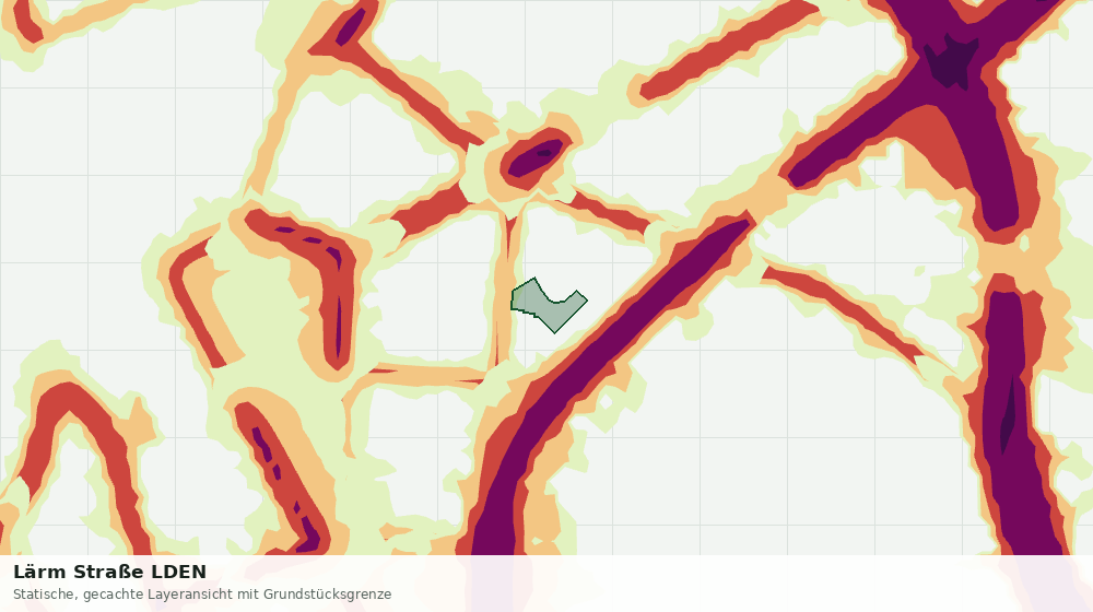 Statische Kartenansicht: Lärm Straße LDEN