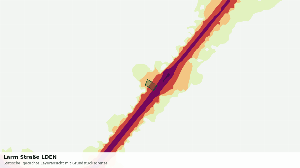 Statische Kartenansicht: Lärm Straße LDEN