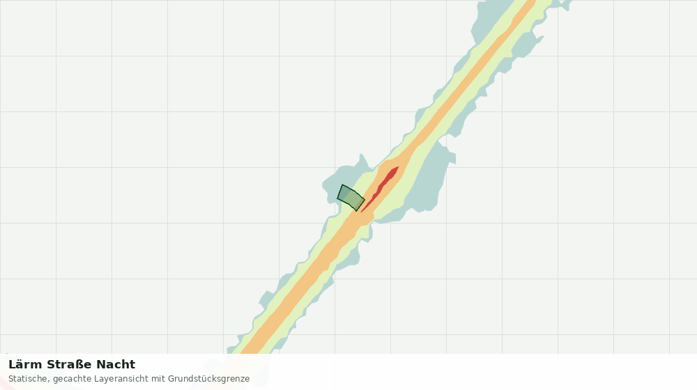 Statische Kartenansicht: Lärm Straße Nacht