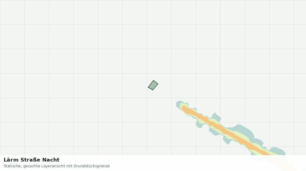 Statische Kartenansicht: Lärm Straße Nacht