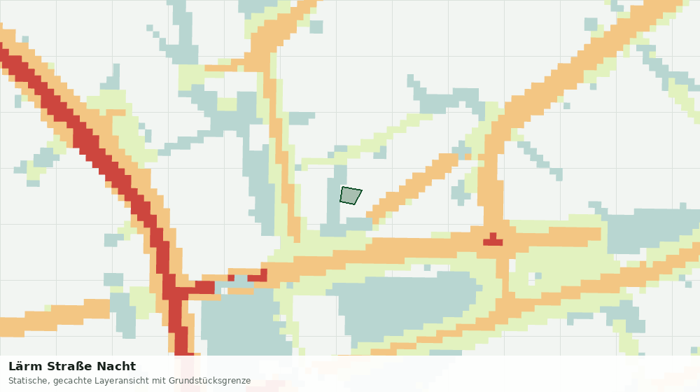 Statische Kartenansicht: Lärm Straße Nacht
