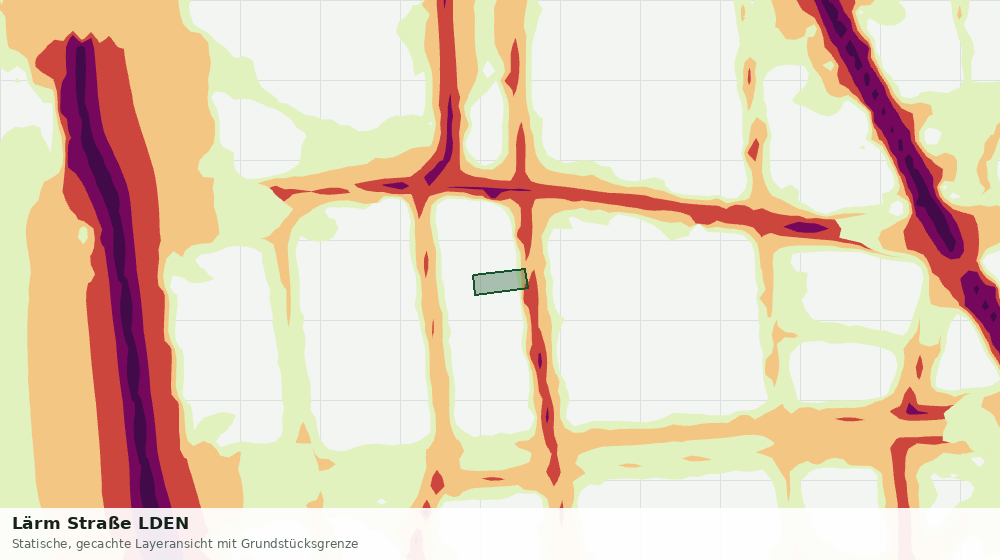 Statische Kartenansicht: Lärm Straße LDEN